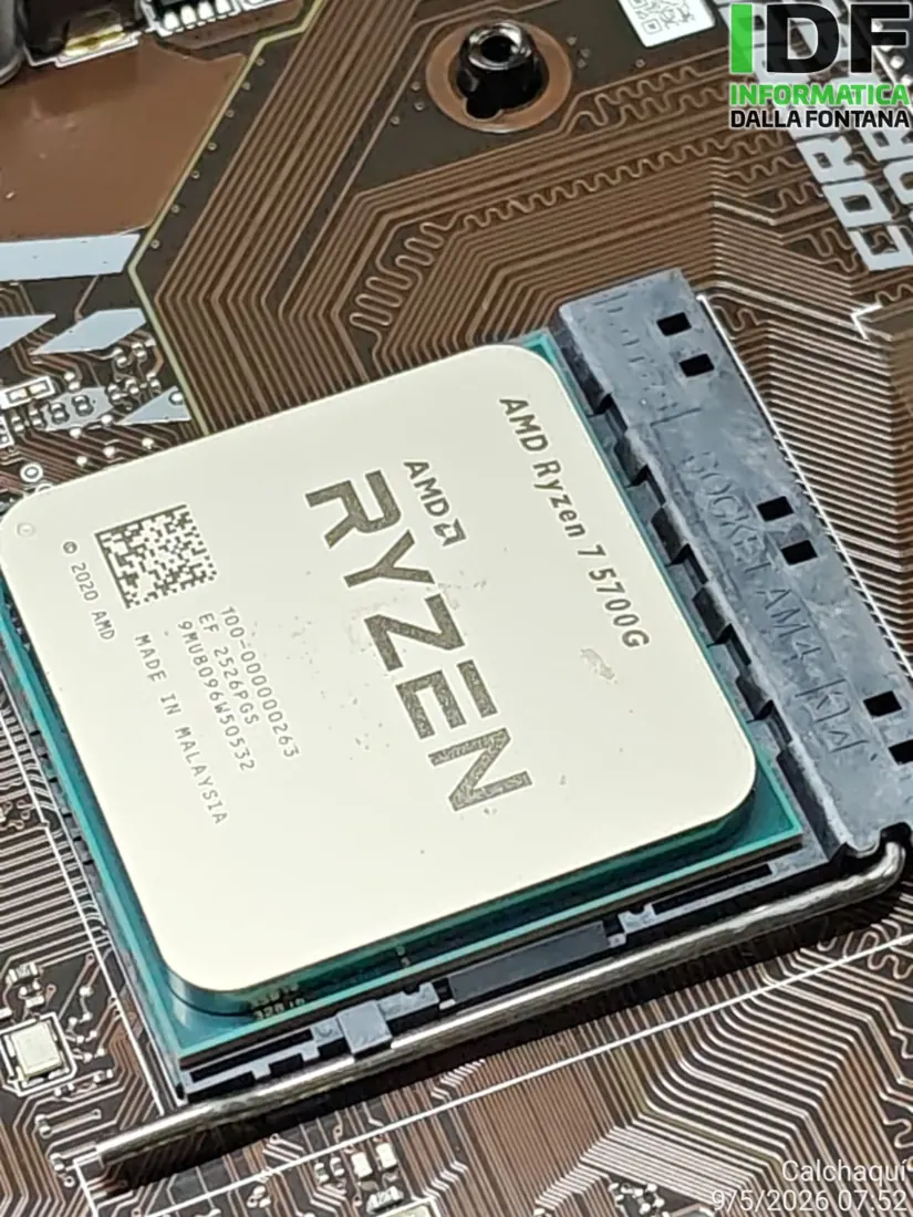 Procesador AMD Ryzen en su zócalo